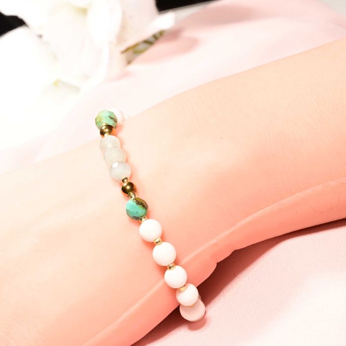 Bransoletka Akwamaryn, Turkus, Jadeit Wodnik, Ryby, Bliźnięta, Byk