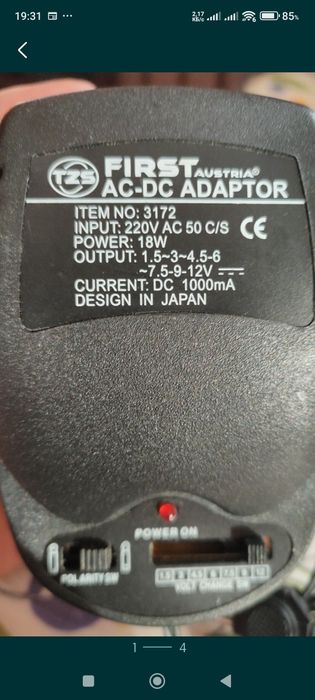 блок питания ADAPTER FIRST 3172 регулировка тока