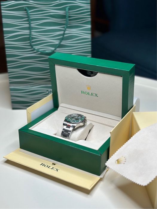 Годинник ролекс rolex submariner date green