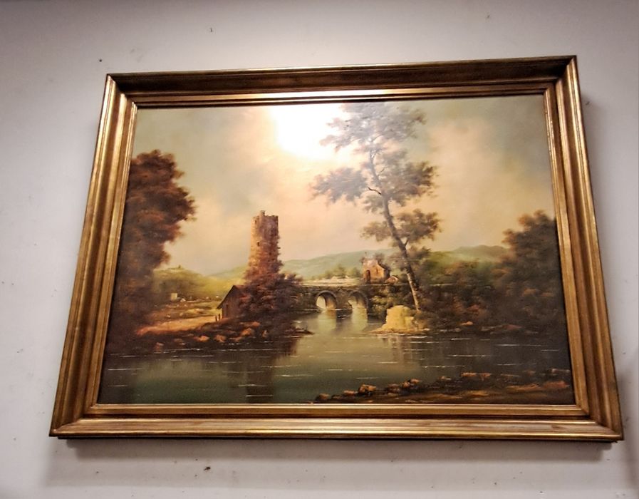 Quadro oleo M.Silva