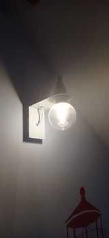 kinkiety metalowy czerwony, biały