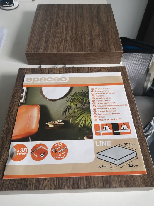2 prateleiras fixação invisível spaceo leroy