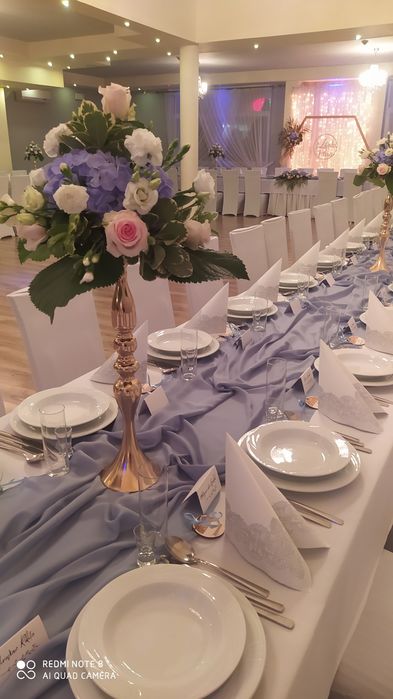 Bieżniki dusty blue