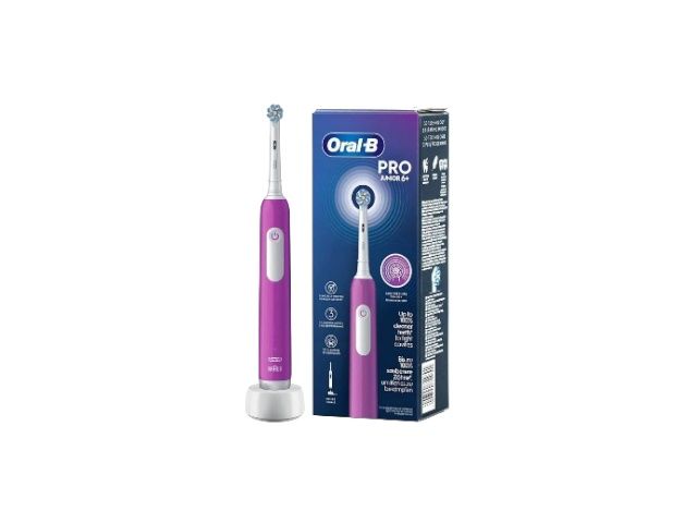 NA LEWARA szczoteczka Oral-B Pro Junior 6+ w kolorze fioletowym NOWA