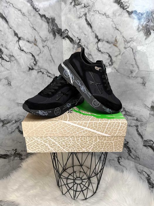 Кросівки Premiata Moerun Black PREMIUM, Кроссовки Премиата Моерун черные размер 40-45