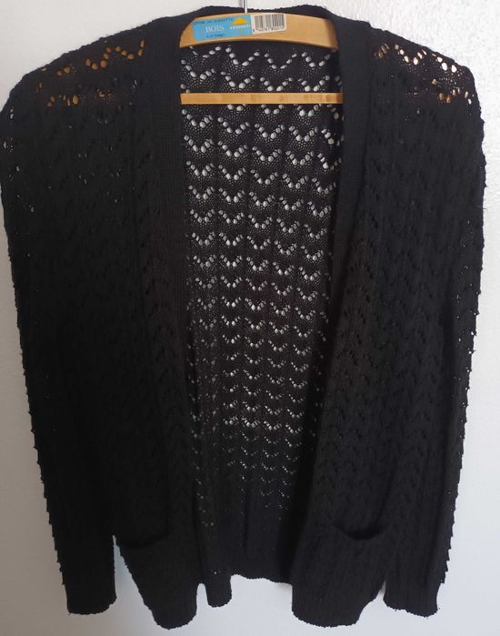 Casaco de malha preto