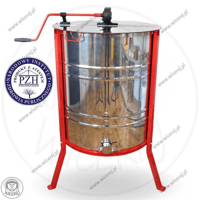 Miodarka 3 kasetowa ręczna Wielkopolska Nierdzewna Wirówka do miodu