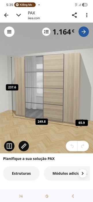 Ropeiro IKEA 4 Modulos