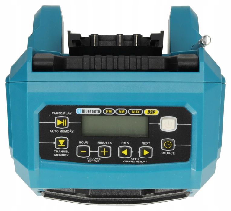 RADIO PRZENOŚNE budowlane Dedra SAS+ALL + aku 2Ah AUX USB Powerbank