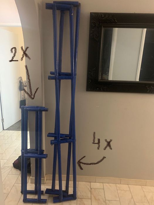 2x Estruturas de Camas em Bambu