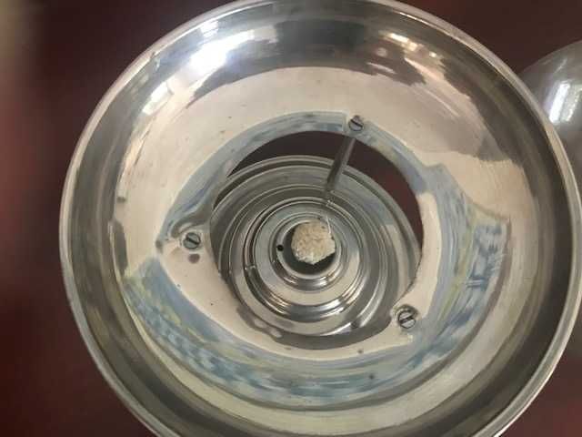 Cafeteira Inglesa ACOLON com suporte metálico para lamparina - balão