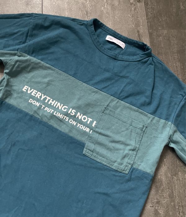 Bawełniana Bluzka na długi rękaw dla chłopca Zara rozmiar 134 cm