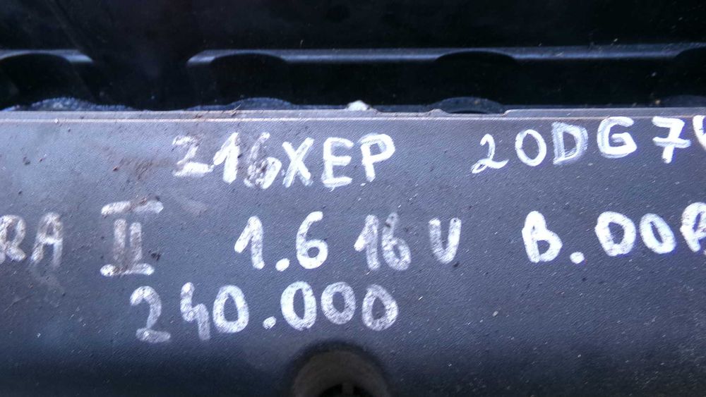 Sty6 Silnik Z16XEP opel astra II G H 1.6 16v 240tyś wysyłka gwarancja