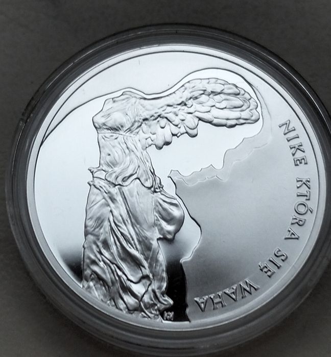 Moneta 10 złotych 2008 r Nike srebro