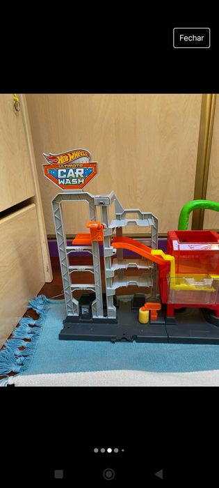 Pista Hot Wheels Polvo lavagem