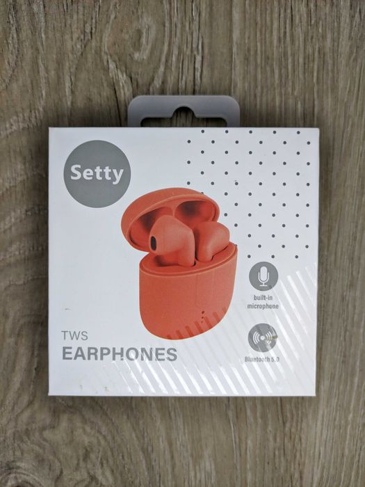 NOWE Słuchawki Bluetooth Setty STWS-110 | Etui Ładujące, Bezprzewodowe