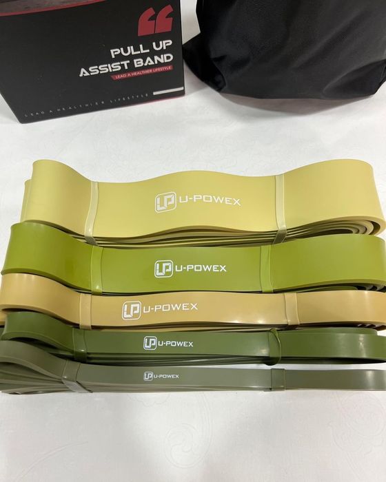 Резиновые петли для подтягивания U-powex Military, комплект 5 шт