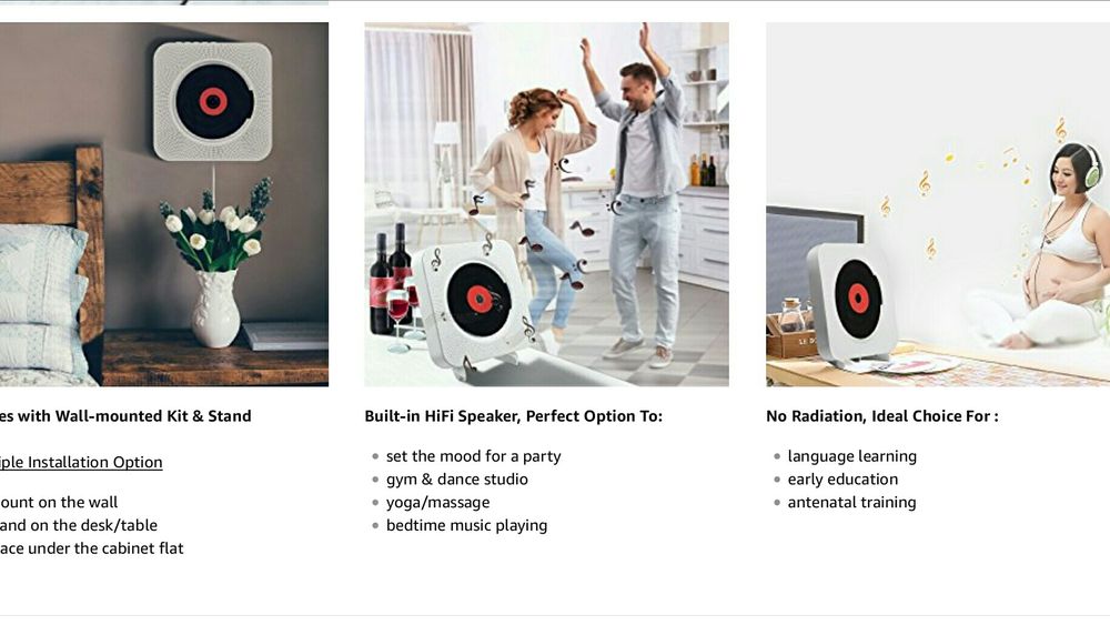 Głośnik bluetooth aux radio cd player usb pilot nowe