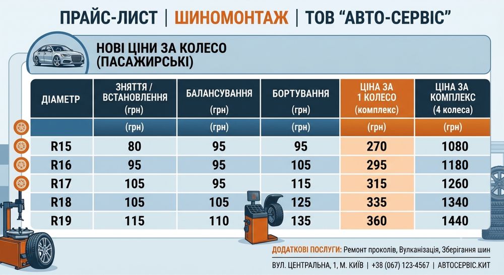 СТО, Шиномонтаж, Гідроборт,Оболонь