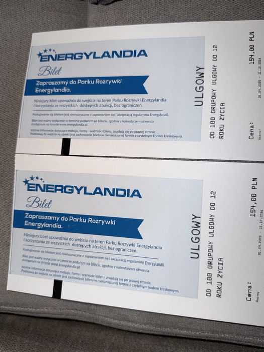 1+1 Gratis! Bilety do Energylandii ulgowe