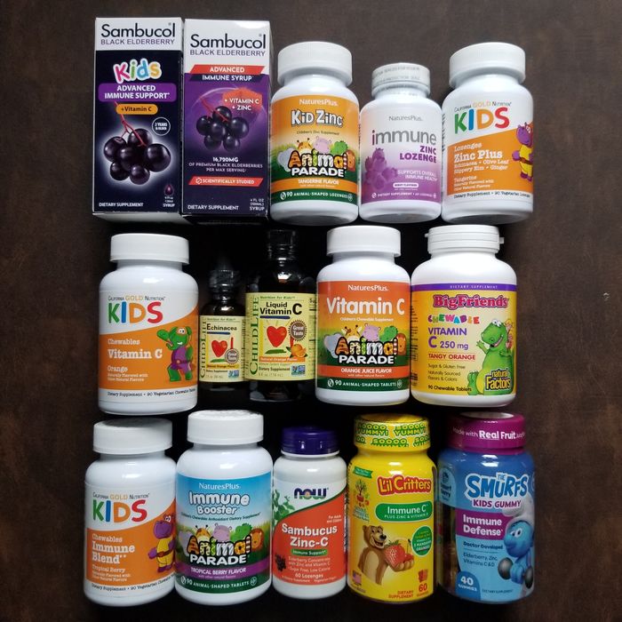 Вітамін Д3,С,омега3,магній,кальцій,залізо,цинк,мелатонін,самбукол