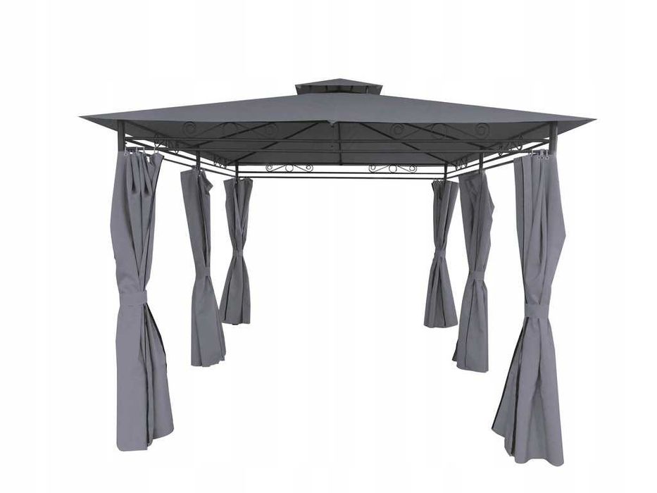 Nowy pawilon ogrodowy, altana/pergola Gardenline z zasłonami bocznymi