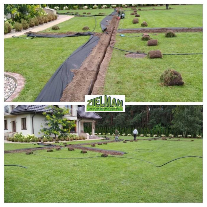 Usługi Glebogryzarką separacyjną Nawodnienie Ogródnicze Ogrodnik