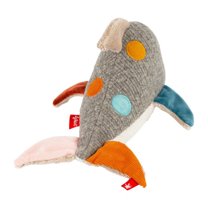 Pierwsza przytulanka Delfin patchwork maskotka zabawka dla dzieci