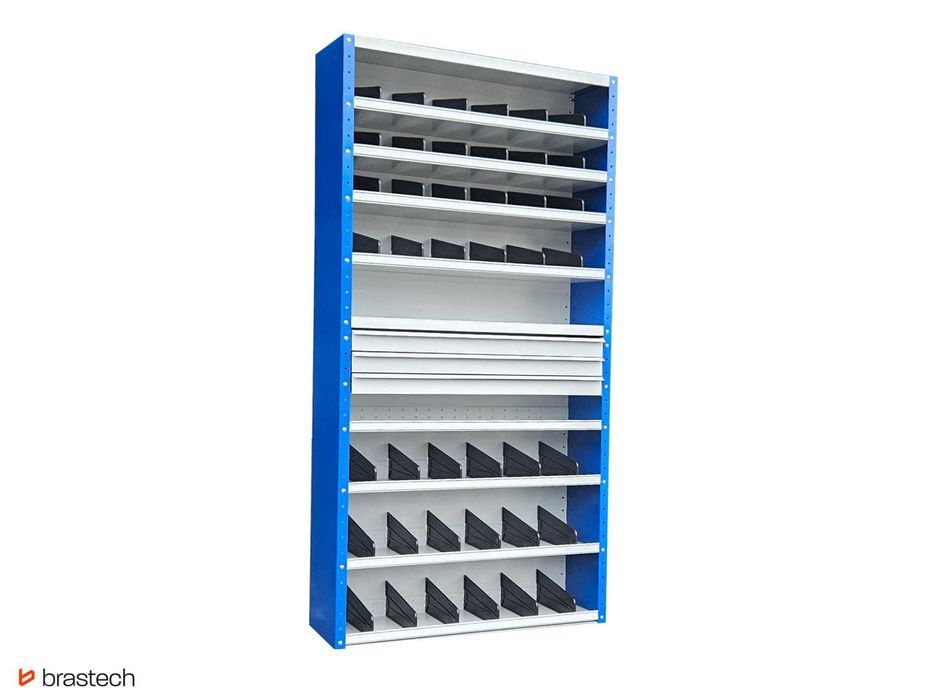 Organizer warsztatowy z przegrodami i szufladami NOWY 198x100x30 cm