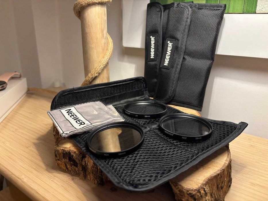 Kit Completo de Filtros de Lente 58mm – Nunca Usado