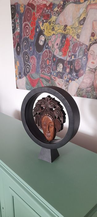 Busto tribal decoração