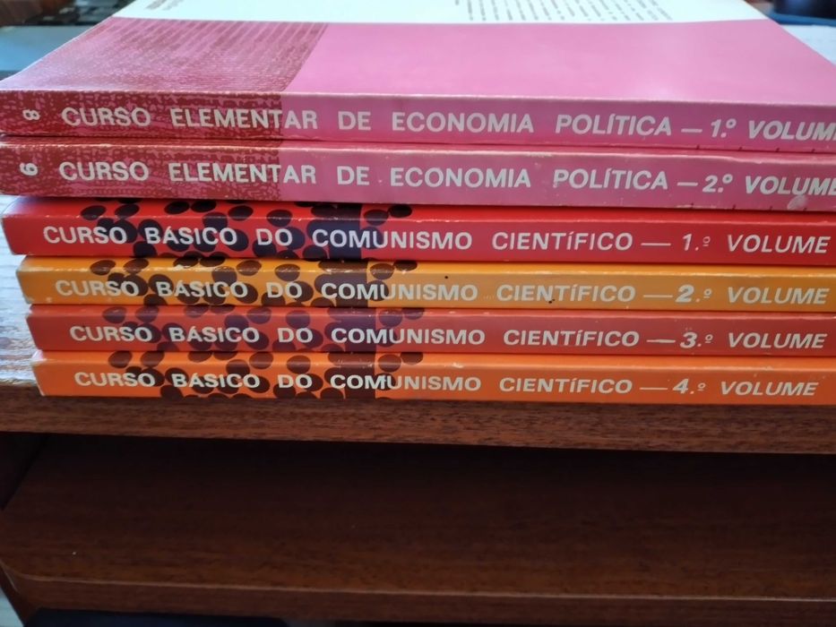 6 livros de teoria política - Ed. Avante 1975/1976