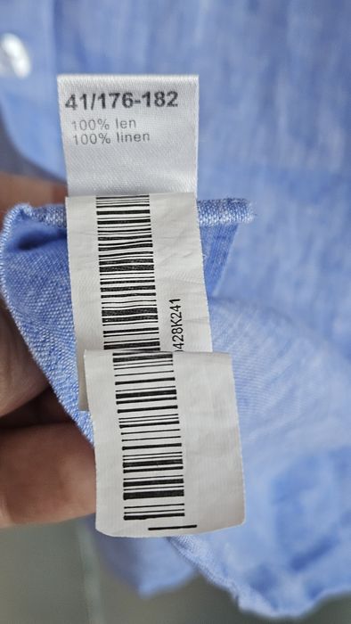 Koszula100% len Wólczanka Lambert regular, rozm. 41 176/182