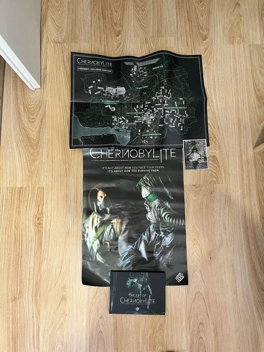 Chernobylite - zestaw promocyjny dla betatesterów | Czarnobyl - plakat, mapa, zdjęcie i artbook