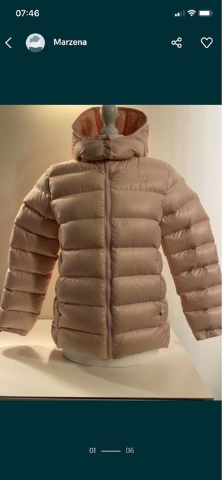 Różowa Kurtka puchowa zimowa Polo Ralph Lauren 16lat/s
