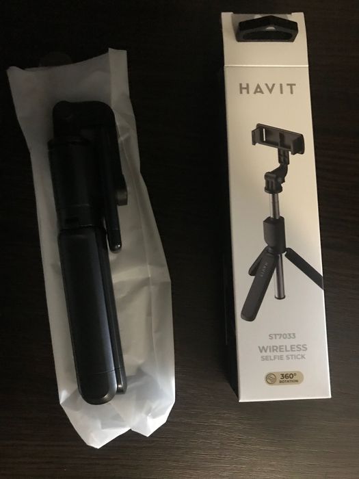 Трипод штатив бездротовий тримач селфі Havit 360 пульт