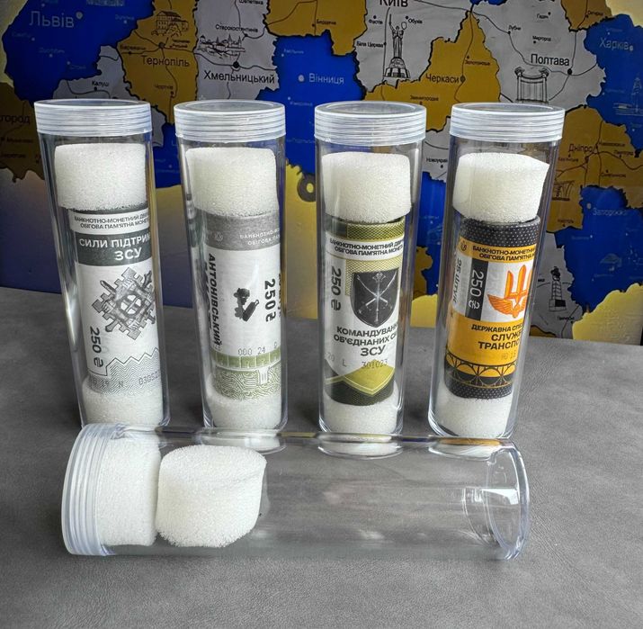 ТУБИ для МОНЕТ / для ролів / для зберігання