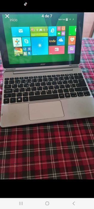 Computador acer cinzento