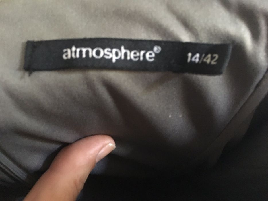 Top / bustier cinza acetinado com lantejoulas, XL