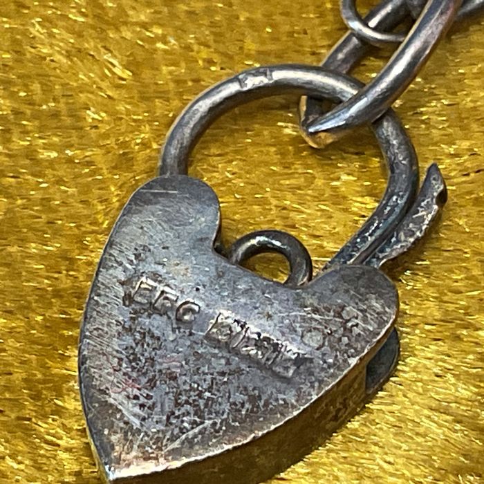 Pulseira prata inglesa 20 cm