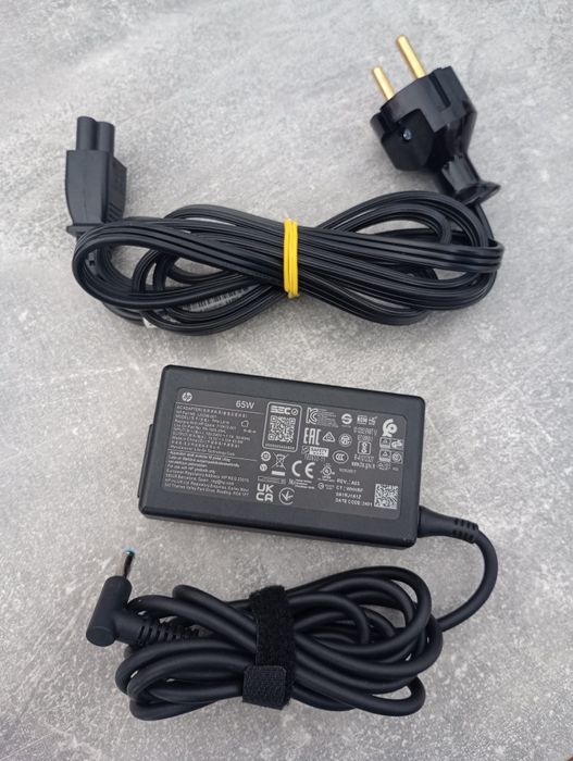 Оригінал! Блок живлення Зарядний пристрій HP (Hewlett Packard) TPN-LA16 65W 19.5V 3.33A 4.5x3.0 mm + Мережевий кабель