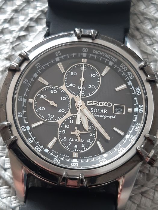 Seiko Solar Alarm Chronograph WR100M