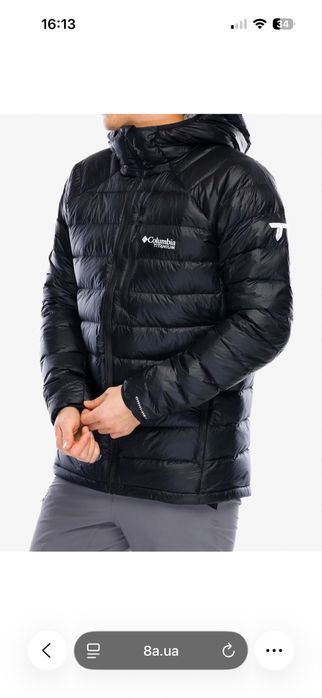 Пуховик Columbia Arctic Crest Down Hooded Jacket - black