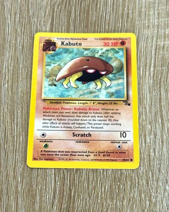 Fossil Cartas Originais Pokémon TCG WOTC - ING e PT