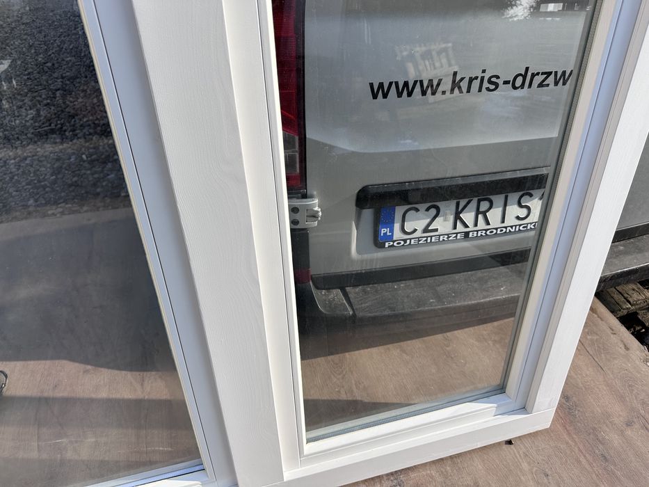 Okno drewniane sosnowe OD RĘKI  148x148  Białe lite drewko cała Polska