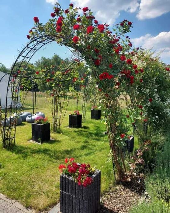 gazon betonowy donica betonowa 40x40x20 kolor grafitowy