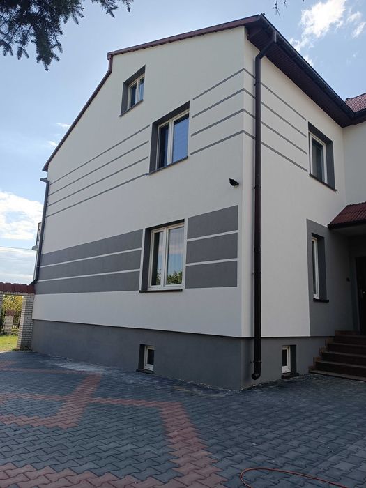 Malowanie elewacji, dachów i docieplenia.