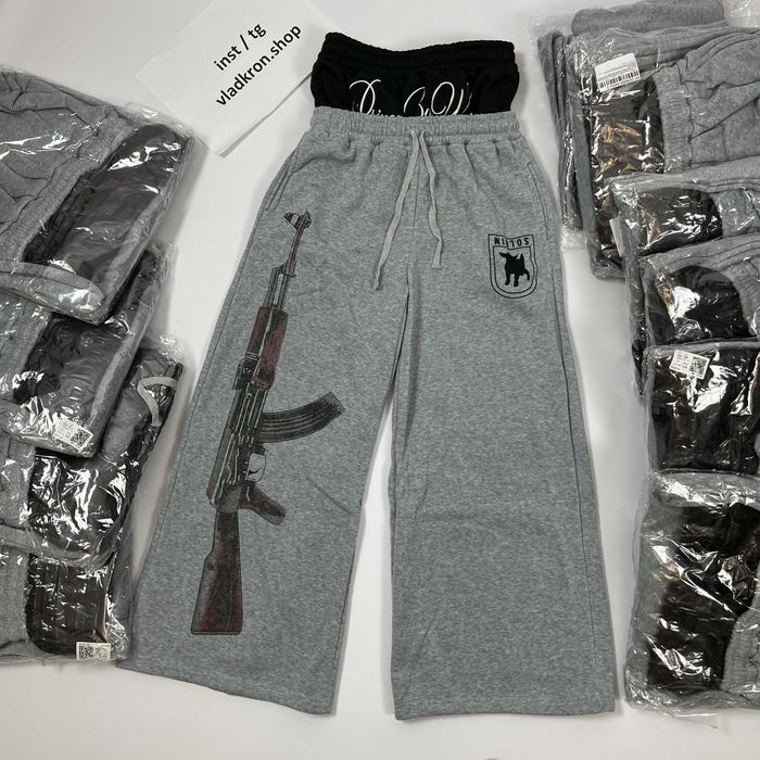AK-47 Wide Trackpants | Широкие Оверсайз Спортивки Автомат Калашникова