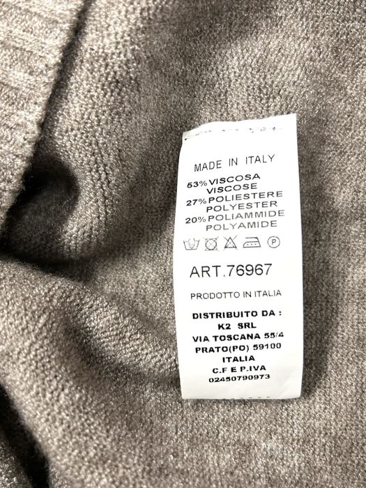 Костюм трикотажный вязанныйй с брюками палаццо, натуральный, Италия