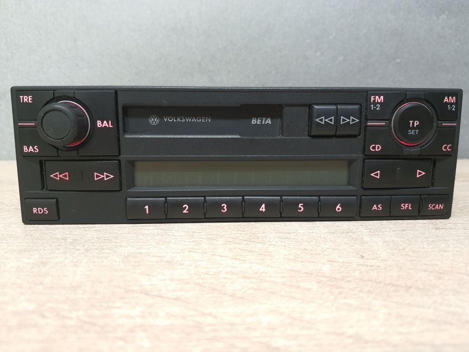 Radio Oryginalne Volkswagen BETA 5 V VW Golf 4 Passat b5, Polo, Gamma
